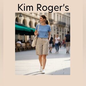 Kim Rogers Women’s Knee Length Khaki Shorts Size 10